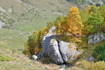 Россия, Архыз. Осень в долине реки Кяфар-Агур