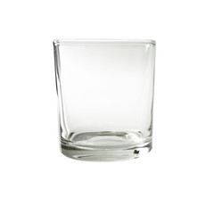 Empty water glass shot glasses isolated on white background, Cocktail Glasses collection.