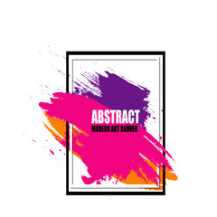 abstract paint splat banner vector