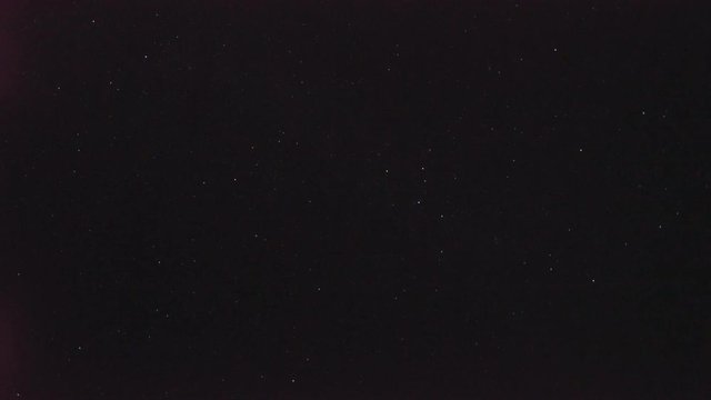 Realistic Cassiopeia, North Star and a falling star in Whitehorse, Canada, at 02:00 on September 10, 2018 with 20mm wide-angle lenz