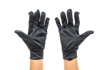 Gloves on white background