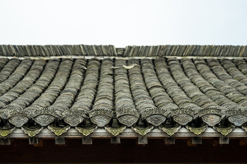 background texture of Chinese rooftop