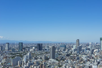 Fototapeta na wymiar cityscape of tokyo shinjyuku shibuya meguro
