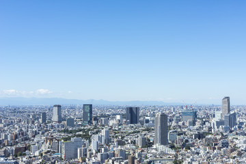 Fototapeta na wymiar cityscape of tokyo shinjyuku shibuya meguro