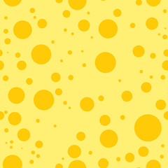 Seamless repeat pattern of yellow dots on a light yellow background