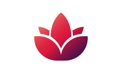 Lotus Icon with Gradient Design