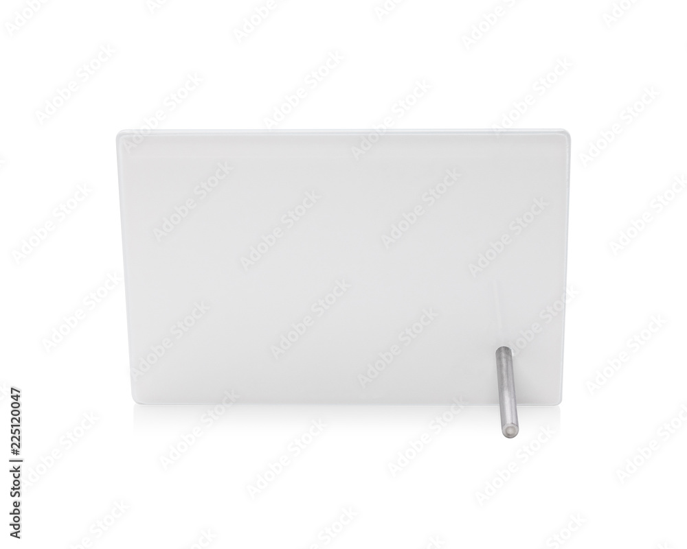 Poster clipping paths mirror photo frame isolated on white background. transparent picture frame for your d