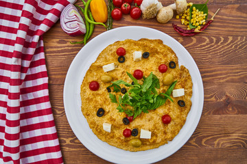 Delicious Omelette with Vegetables
