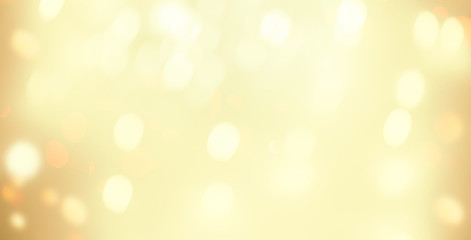 Golden Christmas  bokeh background with snowflake and gold  glittering bokeh stars. A shiny holiday...