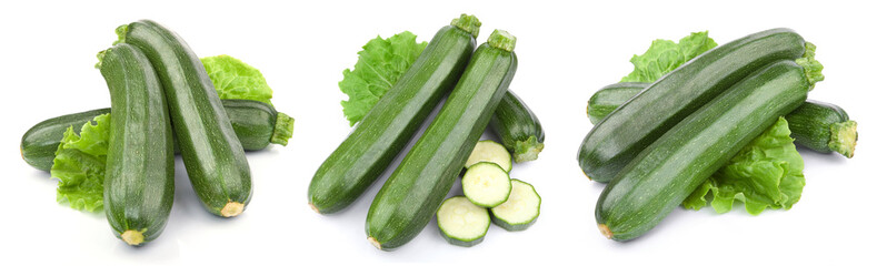 zucchini vegetables isolated