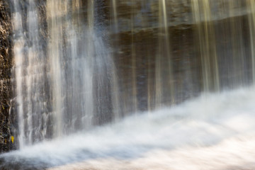 Waterfall over a dam wall