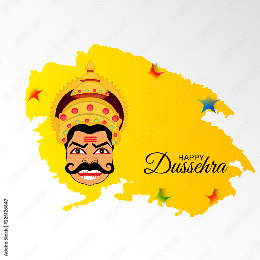 Wall mural Happy Dussehra,