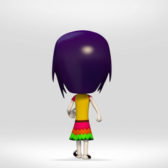  Day of the Dead, girl dressed as a Mexican skull beside