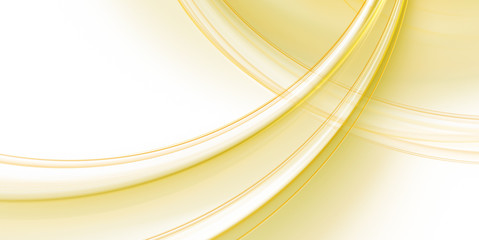 Abstract white background with yellow waves for design