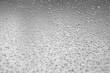 Droplet of water on the car window
