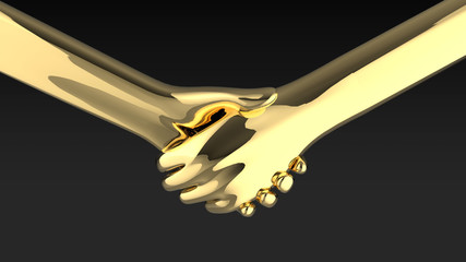 黄金の握手