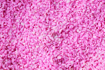 close up of pink decoration rock background