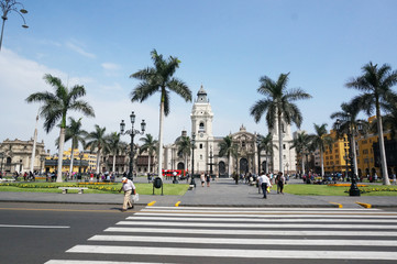 Fototapeta na wymiar ペルーの旧市街の街並み