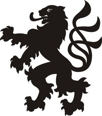 Heraldic lion