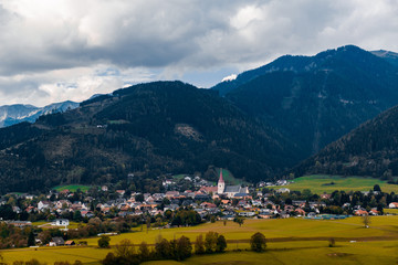 Fototapeta na wymiar Aflenz village in Austria