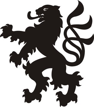 Naklejki Heraldic lion