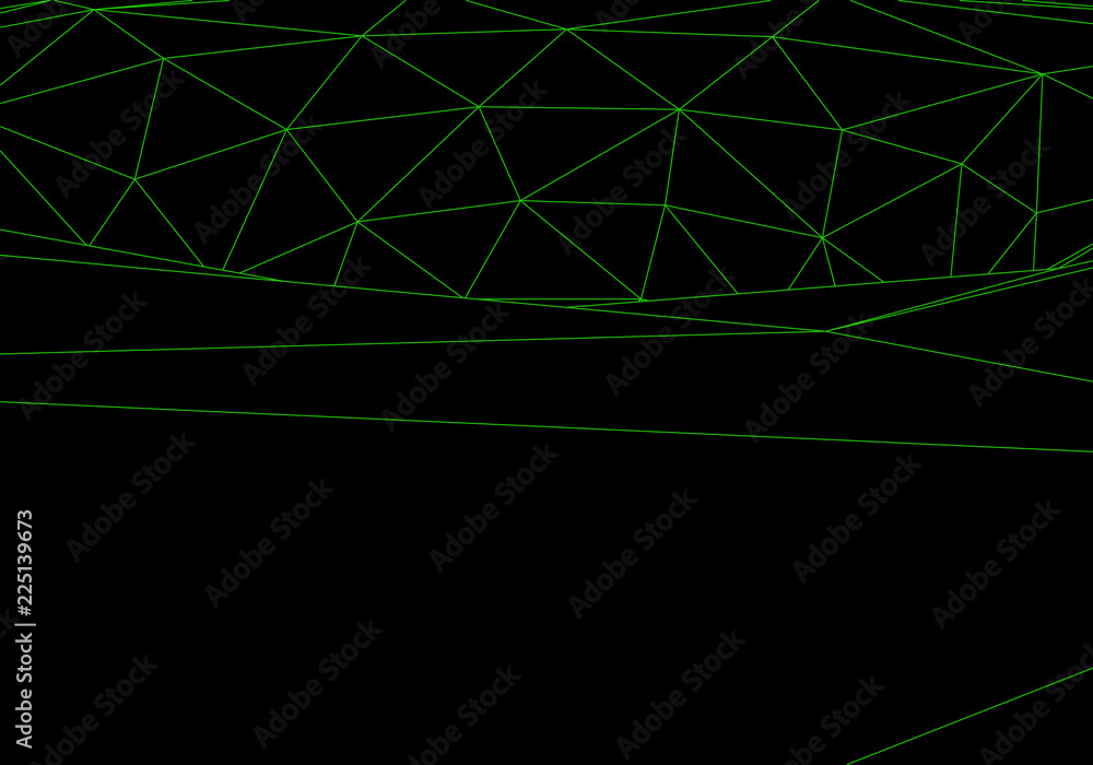 Poster tunnel or wormhole. digital 3d wireframe tunnel. 3d tunnel grid. network cyber technology. surrealis