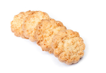Group of tasty coconut biscuits