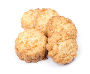 Group of tasty coconut biscuits