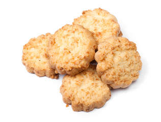 Group of tasty coconut biscuits