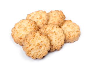 Group of tasty coconut biscuits