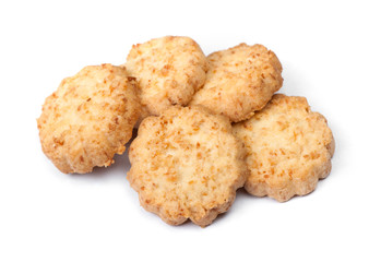Group of tasty coconut biscuits