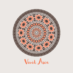 Vector Asian Mandala Background