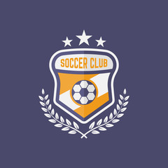 Soccer sport team isolated vector emblem