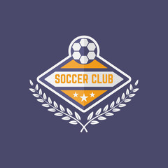 Soccer sport team isolated vector emblem