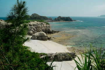 Wunderschönen Strand / Ozean Blick an der Inselgruppe Ishigaki.