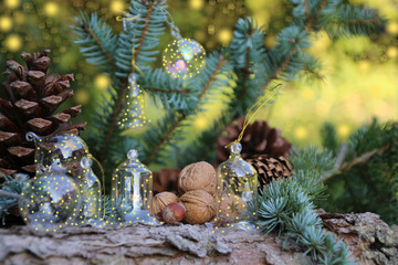 weihnachten glasdeko zapfen