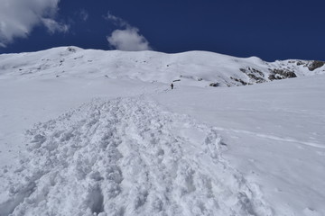 Fototapeta na wymiar alta montagna, trail