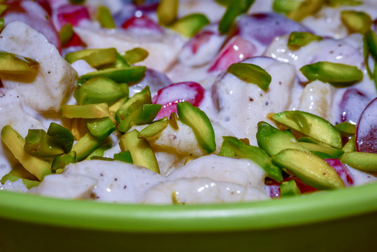 Close Up Fruit Chaat In A Bowl