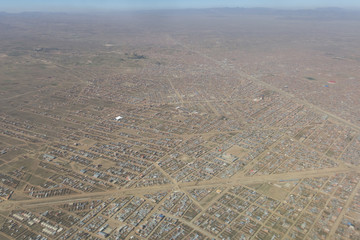 Overview of the city of El Alto, the second city of Bolivia after La Paz. Built spontaneously in...