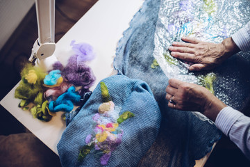 len, manufacturing, handmade, naturalne, odzież naturalna, natural, linen, praca w domu, sztuka, art © Barbara Orłowska