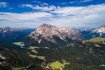 National Nature Park Tre Cime In the Dolomites Alps. Beautiful nature of Italy.