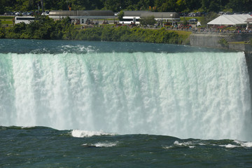 Closeup shot of Niagara Falls from New York State, USA.