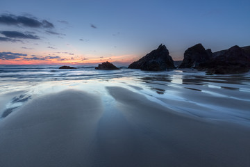Beach Silhouettes, Bedruthan Steps, Cornwall