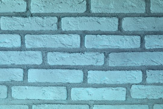 abstract grunge light blue brick wall texture for any purposes.