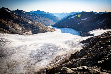 Glacier in the alps