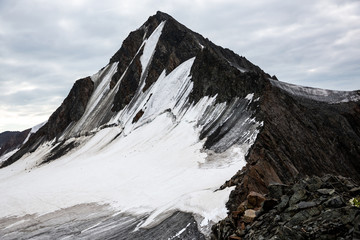 glacier in the mountains