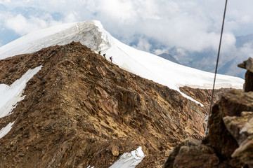 the top of the mountain