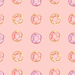Fototapeta na wymiar Seamless pattern donut