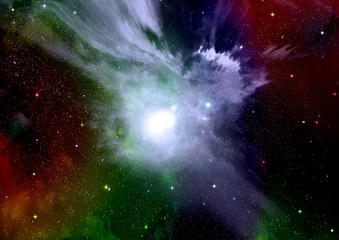 galaxy in a free space