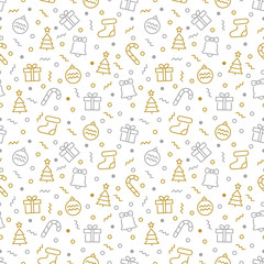 Christmas vector seamless pattern. Vector eps 8 format